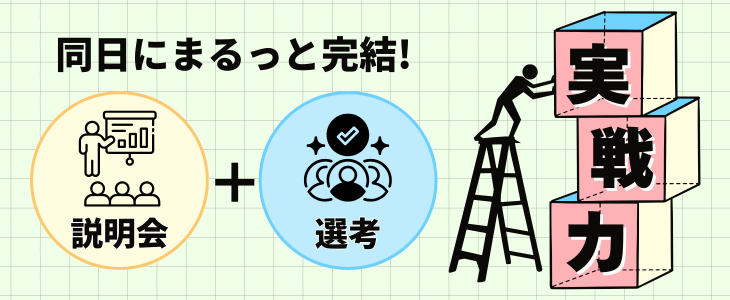 本選考で勝ち抜く「実戦力」を磨く！経験値0から始める説明選考会企業紹介セミナー【27卒対象】